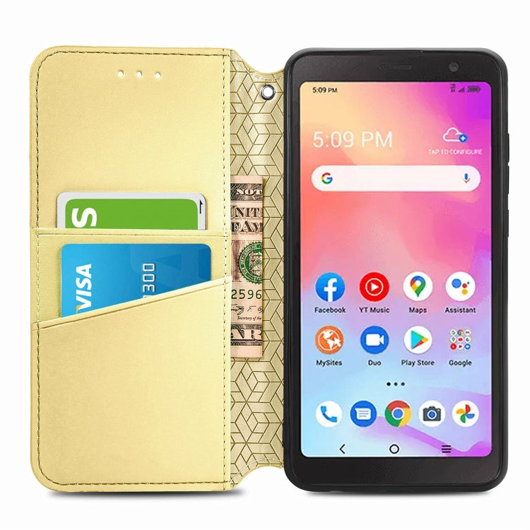 For TCL A509DL / A3 Blooming Mandala Embossed Magnetic Leather Phone Case