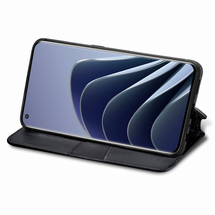 For OnePlus 10 Pro Blooming Mandala Embossed Magnetic Leather Phone Case