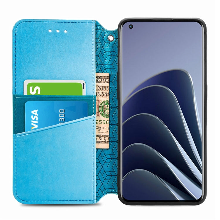 For OnePlus 10 Pro Blooming Mandala Embossed Magnetic Leather Phone Case