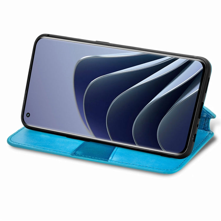 For OnePlus 10 Pro Blooming Mandala Embossed Magnetic Leather Phone Case