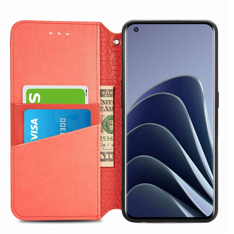 For OnePlus 10 Pro Blooming Mandala Embossed Magnetic Leather Phone Case