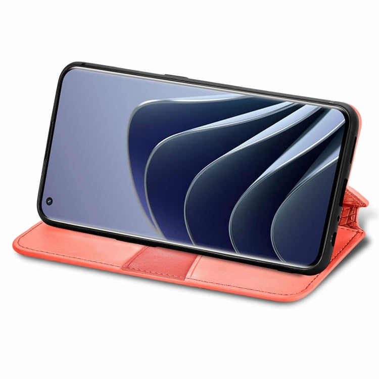 For OnePlus 10 Pro Blooming Mandala Embossed Magnetic Leather Phone Case