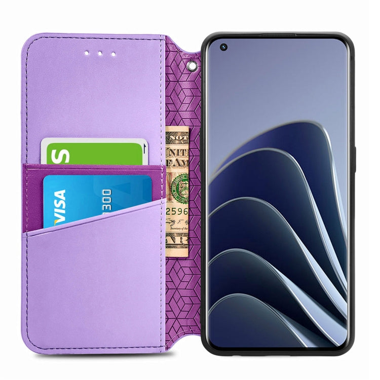 For OnePlus 10 Pro Blooming Mandala Embossed Magnetic Leather Phone Case