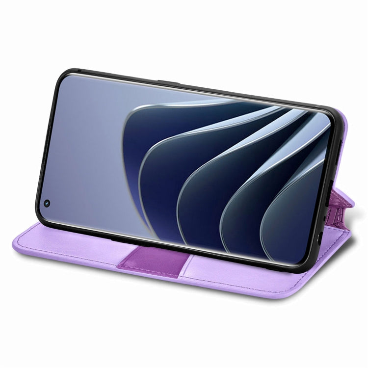 For OnePlus 10 Pro Blooming Mandala Embossed Magnetic Leather Phone Case