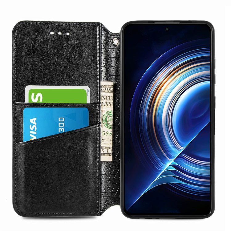 For Xiaomi Redmi K50 Pro Blooming Mandala Embossed Magnetic Leather Phone Case