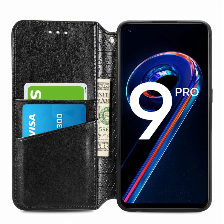 For OPPO Realme 9 Pro Blooming Mandala Embossed Magnetic Leather Phone Case