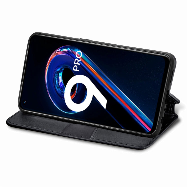 For OPPO Realme 9 Pro Blooming Mandala Embossed Magnetic Leather Phone Case