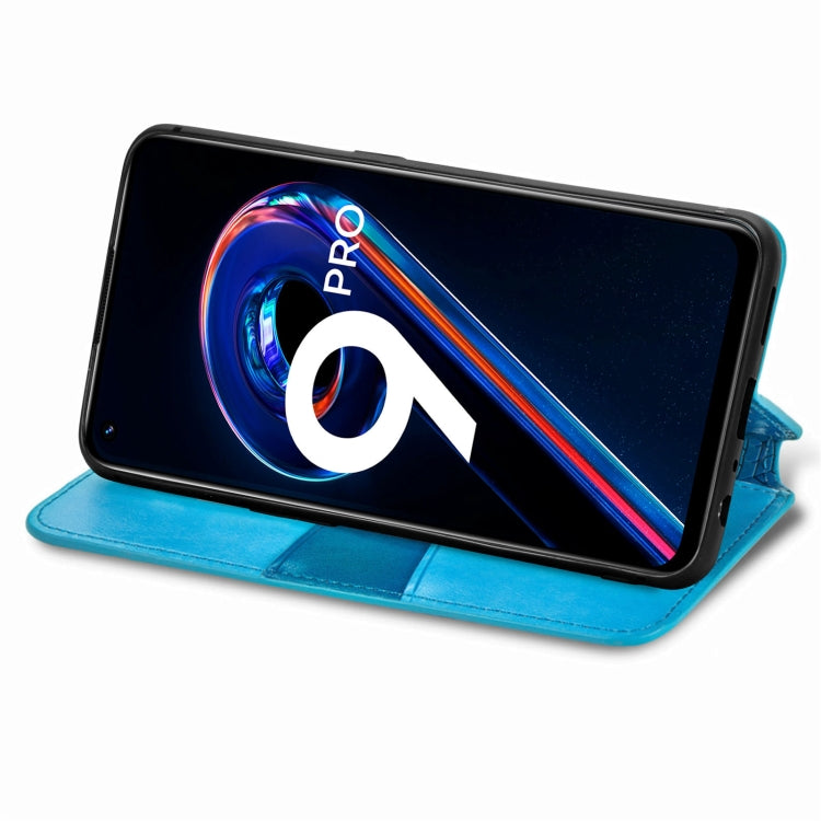 For OPPO Realme 9 Pro Blooming Mandala Embossed Magnetic Leather Phone Case