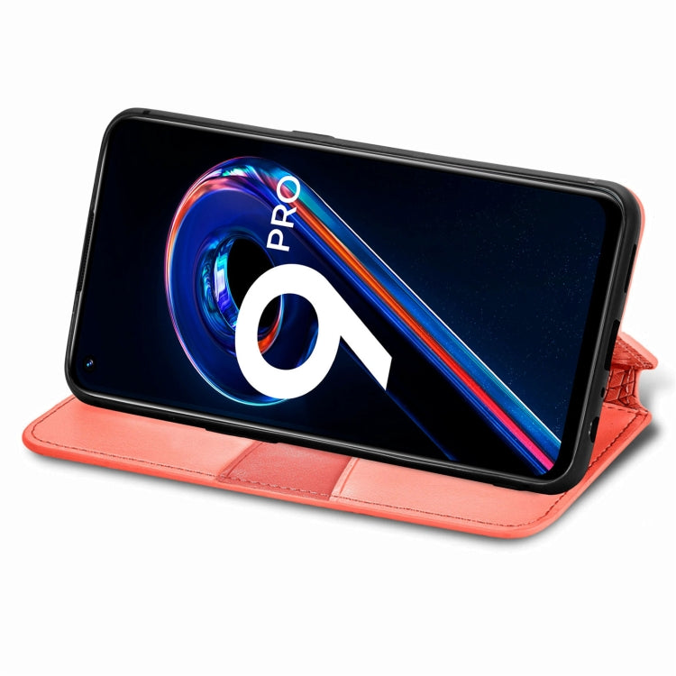 For OPPO Realme 9 Pro Blooming Mandala Embossed Magnetic Leather Phone Case