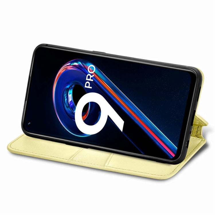 For OPPO Realme 9 Pro Blooming Mandala Embossed Magnetic Leather Phone Case