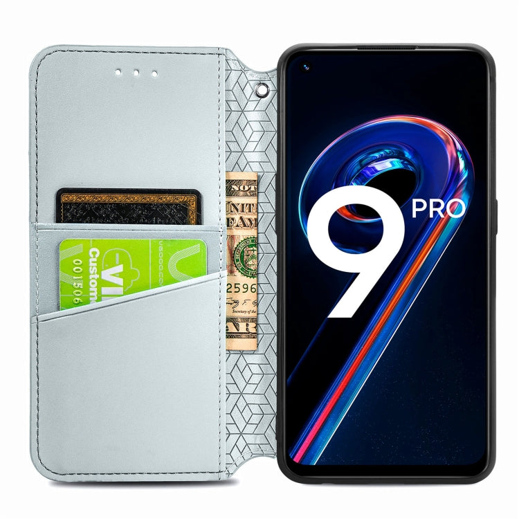 For OPPO Realme 9 Pro Blooming Mandala Embossed Magnetic Leather Phone Case