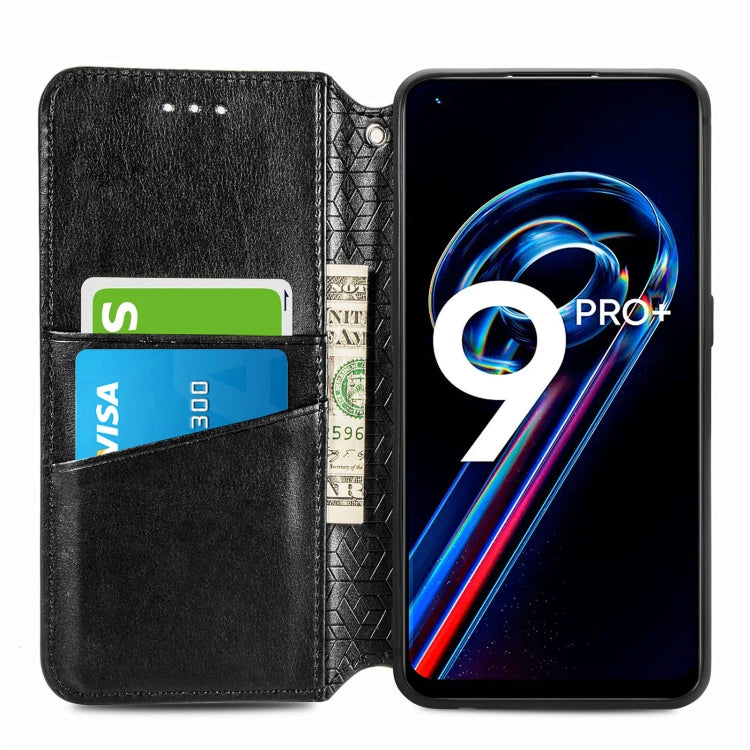 For OPPO Realme 9 Pro+ 5G Blooming Mandala Embossed Magnetic Leather Phone Case