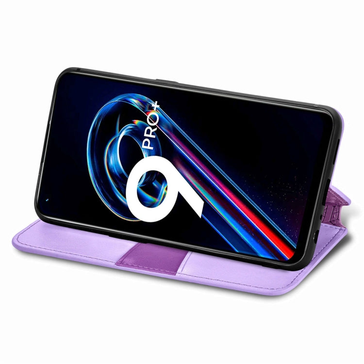 For OPPO Realme 9 Pro+ 5G Blooming Mandala Embossed Magnetic Leather Phone Case