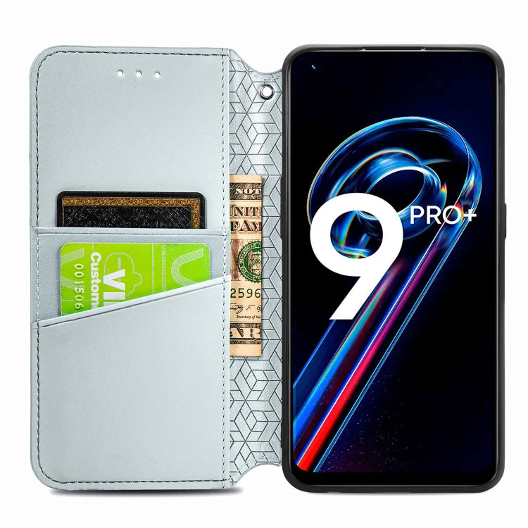 For OPPO Realme 9 Pro+ 5G Blooming Mandala Embossed Magnetic Leather Phone Case