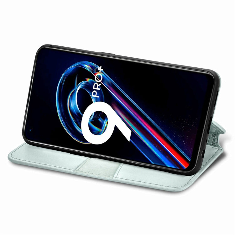 For OPPO Realme 9 Pro+ 5G Blooming Mandala Embossed Magnetic Leather Phone Case