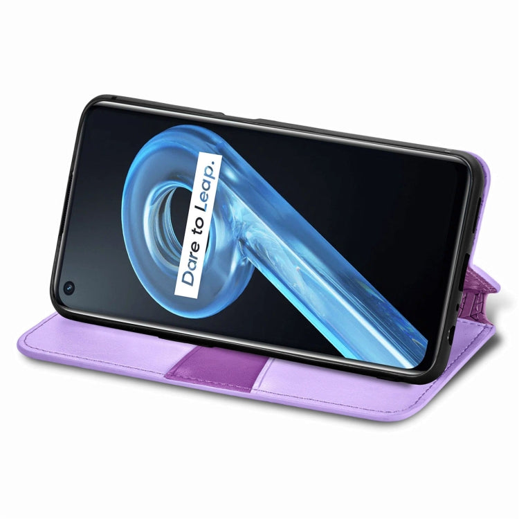 For OPPO Realme 9i Blooming Mandala Embossed Magnetic Leather Phone Case