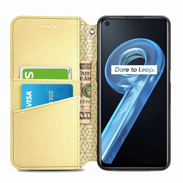 For OPPO Realme 9i Blooming Mandala Embossed Magnetic Leather Phone Case