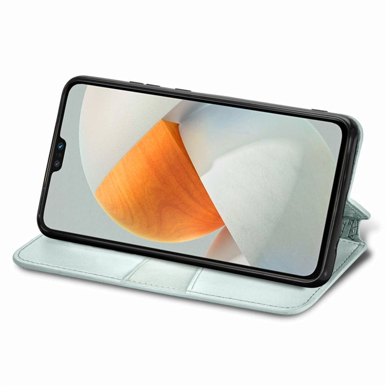 For  vivo  S12 Blooming Mandala Embossed Magnetic Leather Phone Case