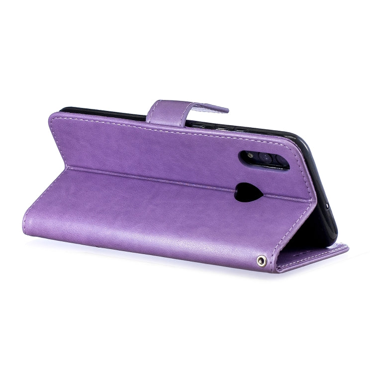 Diamond Encrusted Butterflies Love Flowers Pattern Horizontal Flip Leather Case for Huawei P Smart (2019) / Honor 10 Lite , with Holder & Card Slots & Wallet & Lanyard