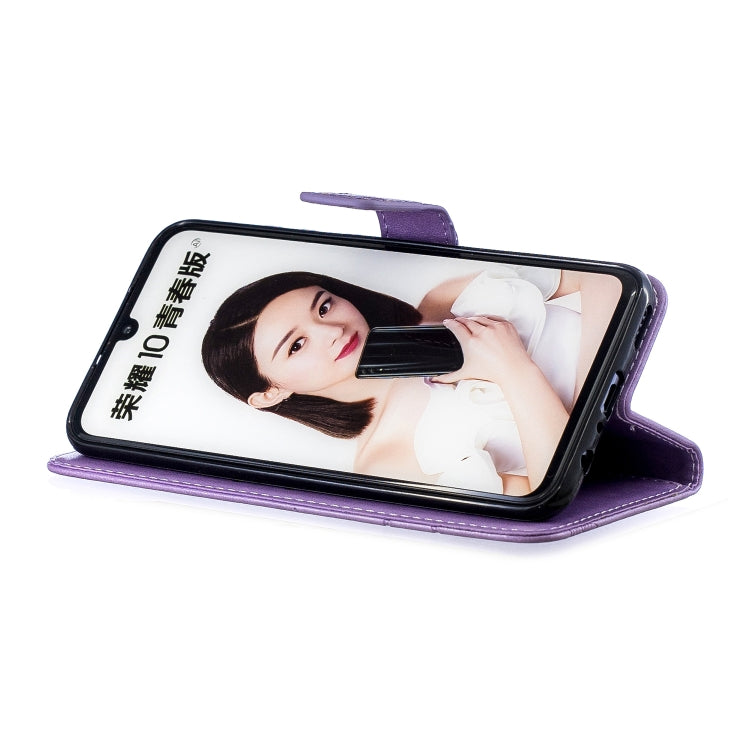 Diamond Encrusted Butterflies Love Flowers Pattern Horizontal Flip Leather Case for Huawei P Smart (2019) / Honor 10 Lite , with Holder & Card Slots & Wallet & Lanyard