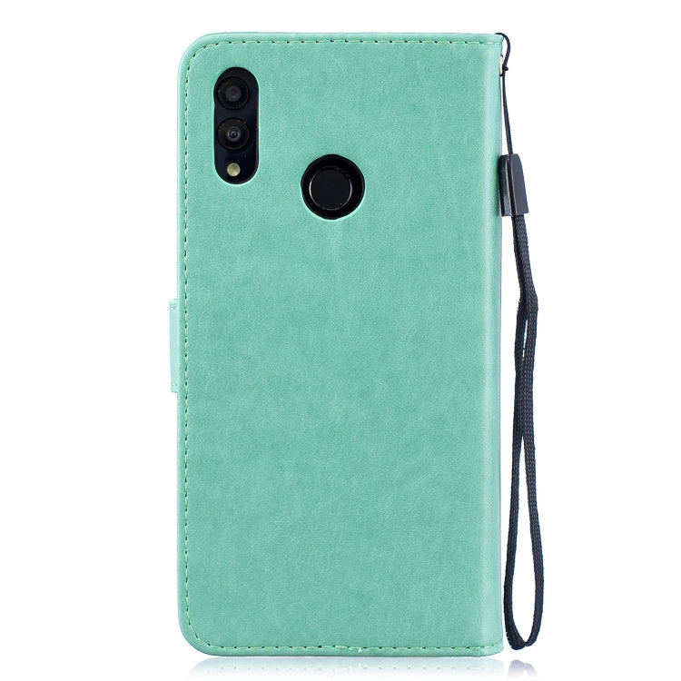 Diamond Encrusted Butterflies Love Flowers Pattern Horizontal Flip Leather Case for Huawei P Smart (2019) / Honor 10 Lite , with Holder & Card Slots & Wallet & Lanyard