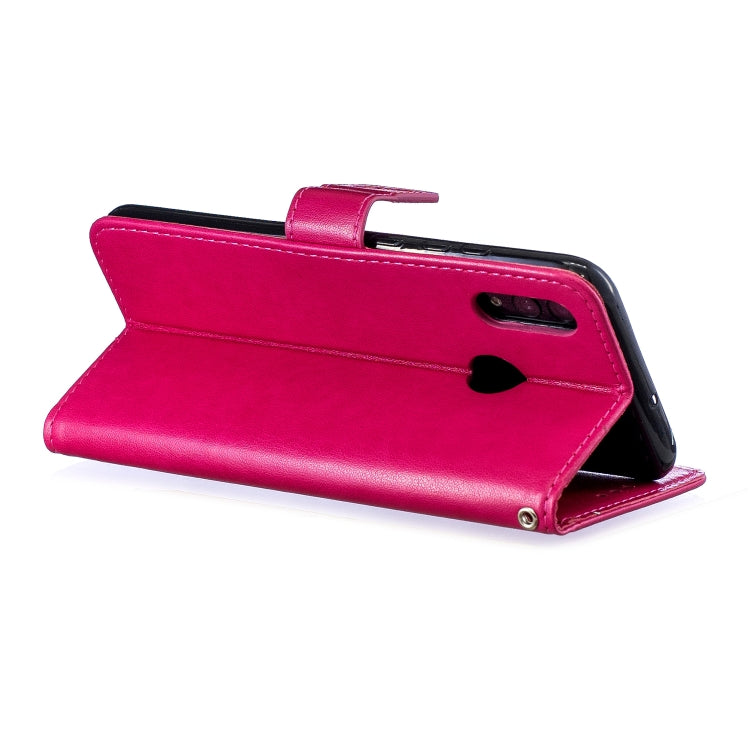 Diamond Encrusted Butterflies Love Flowers Pattern Horizontal Flip Leather Case for Huawei P Smart (2019) / Honor 10 Lite , with Holder & Card Slots & Wallet & Lanyard