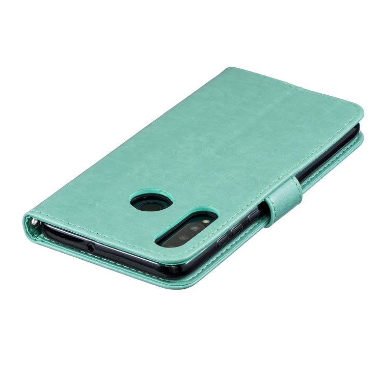 Diamond Encrusted Butterflies Love Flowers Pattern Horizontal Flip Leather Case for Huawei P30 Lite ,with Holder & Card Slots & Wallet & Lanyard