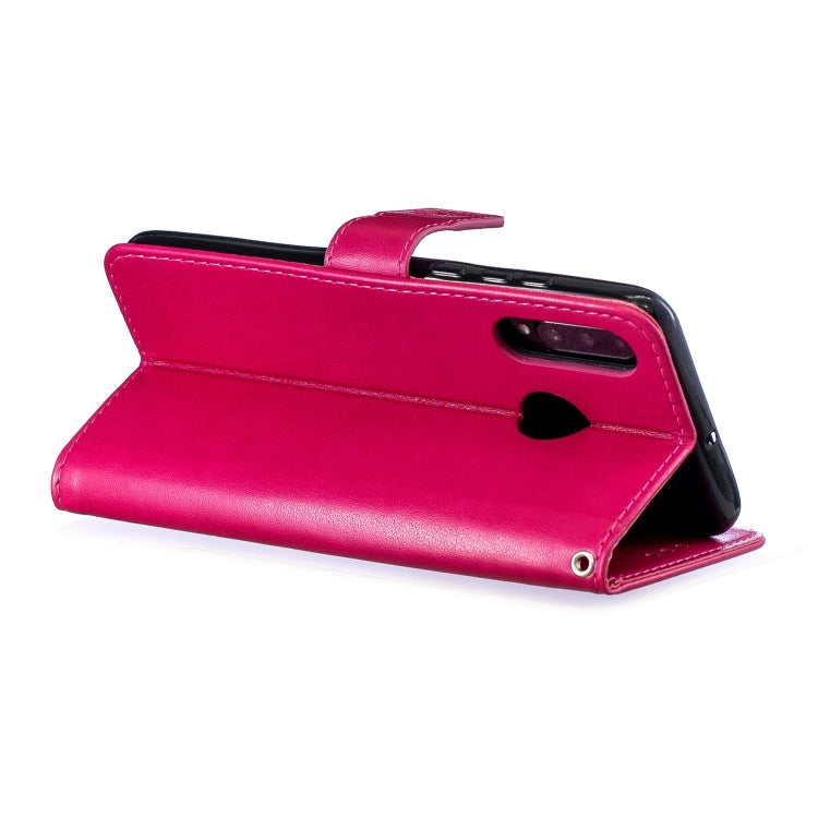 Diamond Encrusted Butterflies Love Flowers Pattern Horizontal Flip Leather Case for Huawei P30 Lite ,with Holder & Card Slots & Wallet & Lanyard