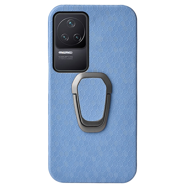 For Xiaomi Redmi K50 Pro Ring Holder Honeycomb PU Phone Case