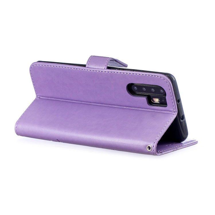 Diamond Encrusted Butterflies Love Flowers Pattern Horizontal Flip Leather Case for Huawei P30 Pro, with Holder & Card Slots & Wallet & Lanyard