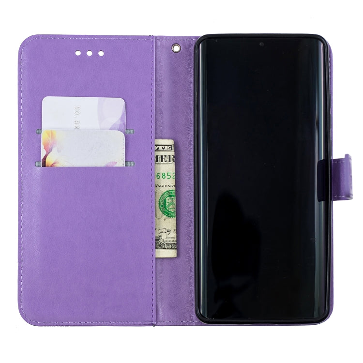 Diamond Encrusted Butterflies Love Flowers Pattern Horizontal Flip Leather Case for Huawei P30 Pro, with Holder & Card Slots & Wallet & Lanyard