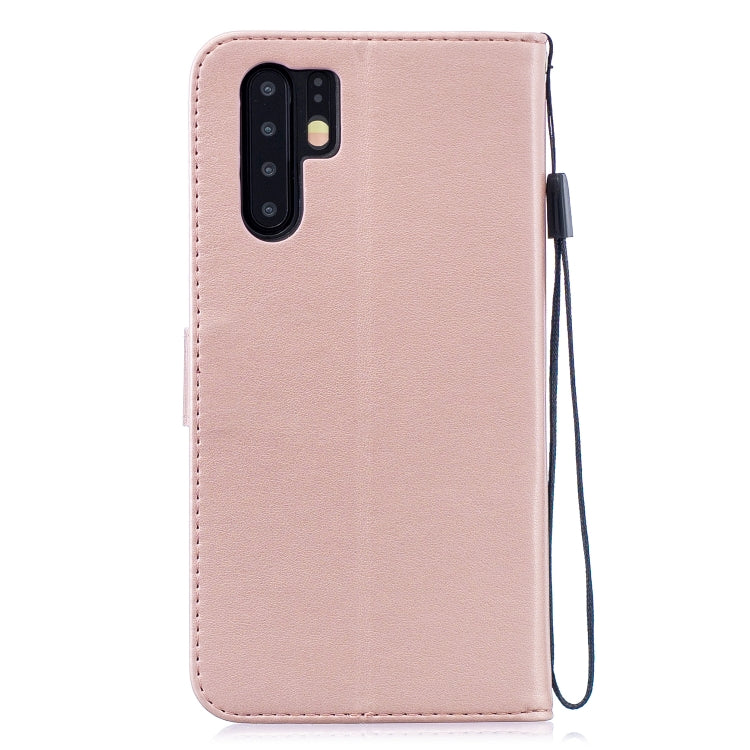 Diamond Encrusted Butterflies Love Flowers Pattern Horizontal Flip Leather Case for Huawei P30 Pro, with Holder & Card Slots & Wallet & Lanyard