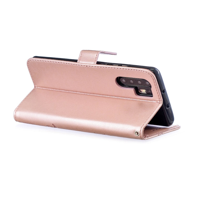 Diamond Encrusted Butterflies Love Flowers Pattern Horizontal Flip Leather Case for Huawei P30 Pro, with Holder & Card Slots & Wallet & Lanyard