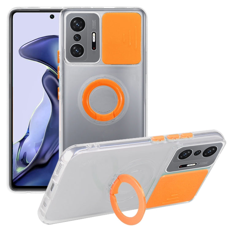 For Xiaomi Mi 11T / 11T Pro Sliding Camshield TPU Phone Case with Ring Holder