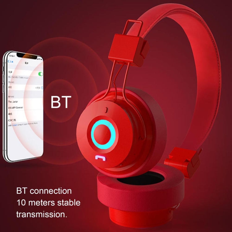 X10 Foldable Music Wireless Bluetooth Headset with Mic Support AUX-in