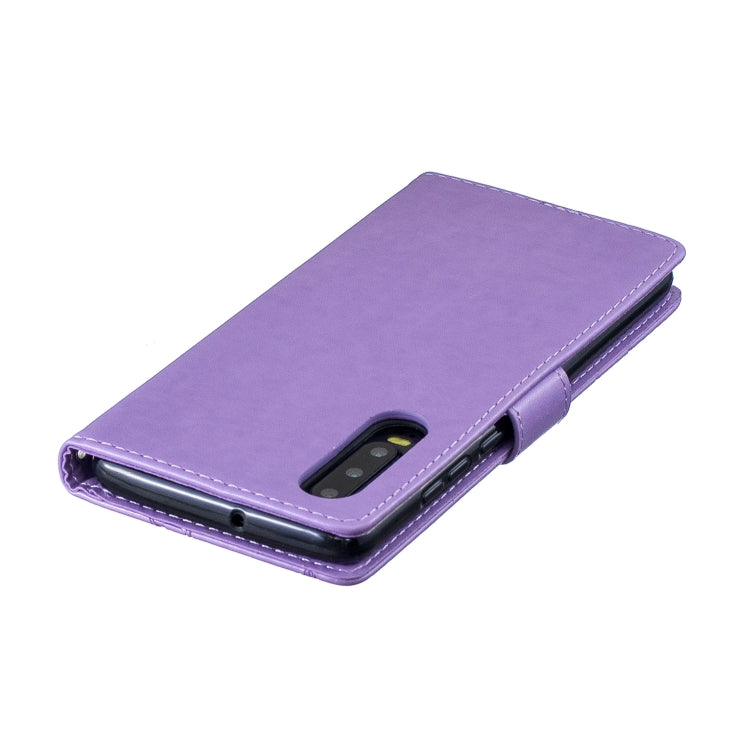 Diamond Encrusted Butterflies Love Flowers Pattern Horizontal Flip Leather Case for Huawei P30 ,with Holder & Card Slots & Wallet & Lanyard