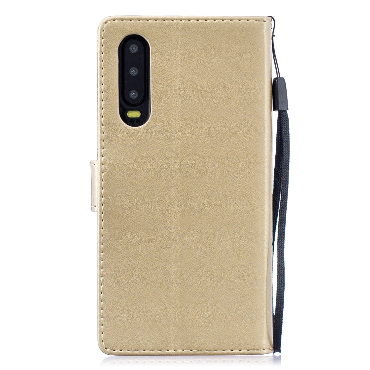 Diamond Encrusted Butterflies Love Flowers Pattern Horizontal Flip Leather Case for Huawei P30 ,with Holder & Card Slots & Wallet & Lanyard