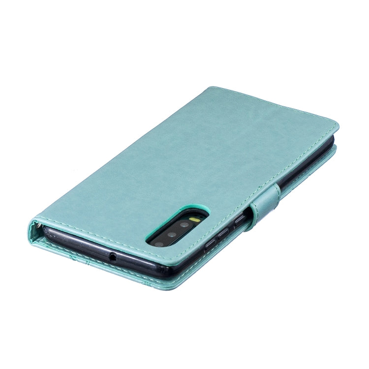 Diamond Encrusted Butterflies Love Flowers Pattern Horizontal Flip Leather Case for Huawei P30 ,with Holder & Card Slots & Wallet & Lanyard