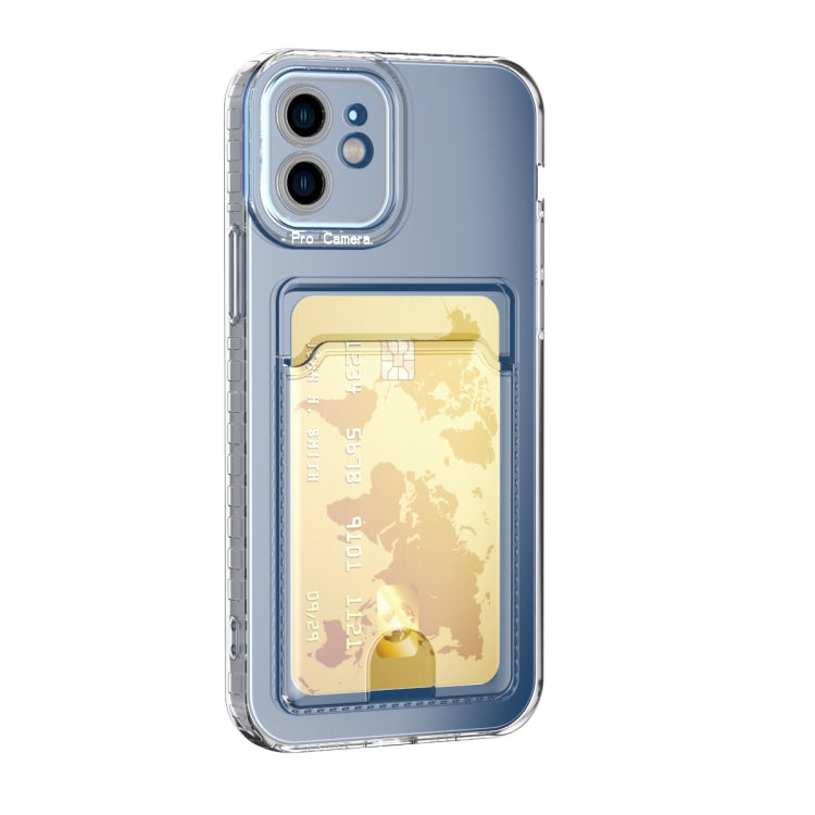 For iPhone 11 Card Bag Shockproof Transparent Phone Case