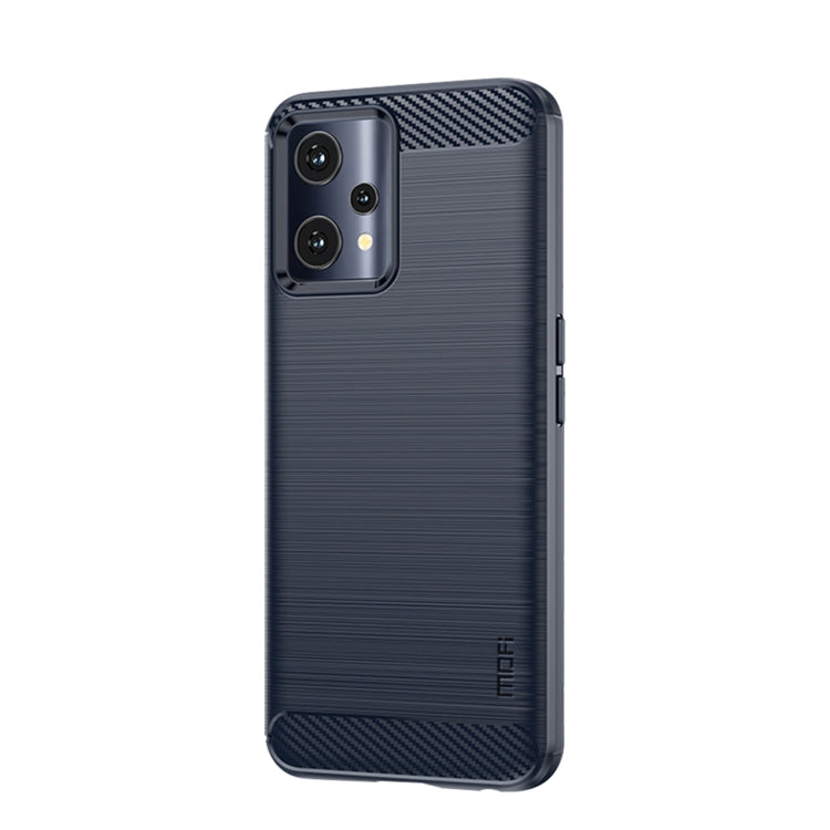 For OPPO Realme 9 Pro / Realme V25 MOFI Gentleness Brushed Carbon Fiber Soft TPU Case
