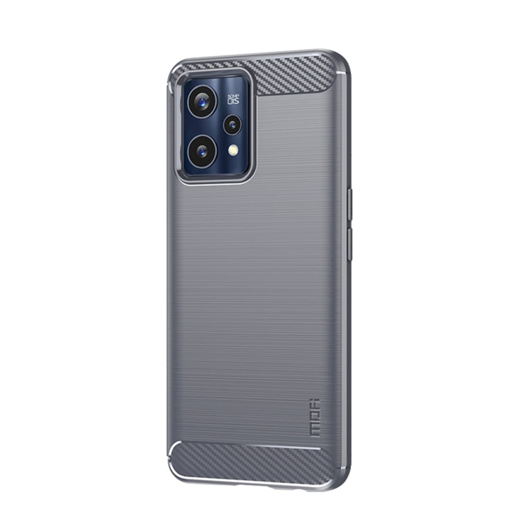 For OPPO Realme 9 Pro+ MOFI Gentleness Brushed Carbon Fiber Soft TPU Case