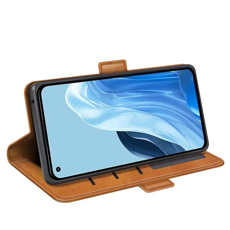 For OPPO Reno7 4G / F21 Pro 4G Dual-side Magnetic Buckle Leather Phone Case