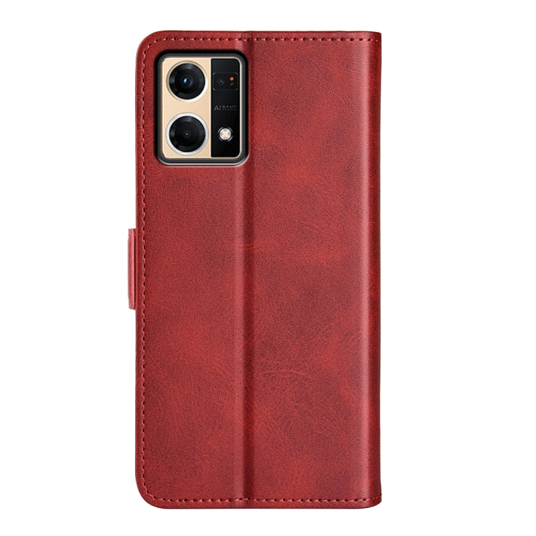 For OPPO Reno7 4G / F21 Pro 4G Dual-side Magnetic Buckle Leather Phone Case