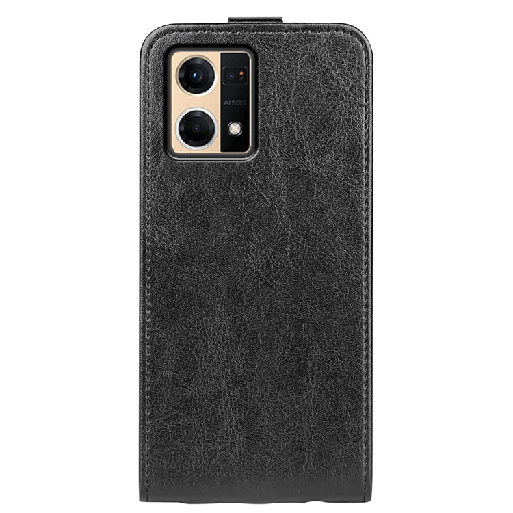 For OPPO Reno7 4G / F21 Pro 4G R64 Texture Vertical Flip Leather Phone Case
