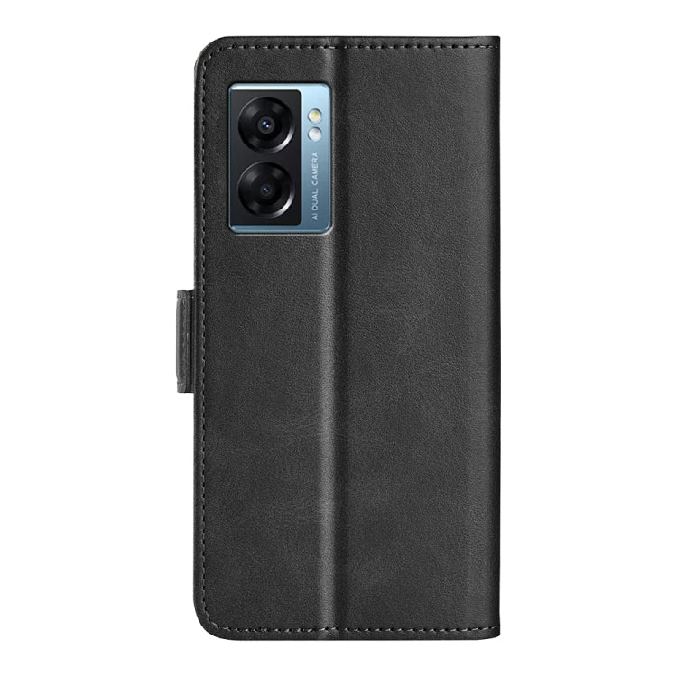 For OPPO A57 5G Dual-side Magnetic Buckle Flip Leather Phone Case