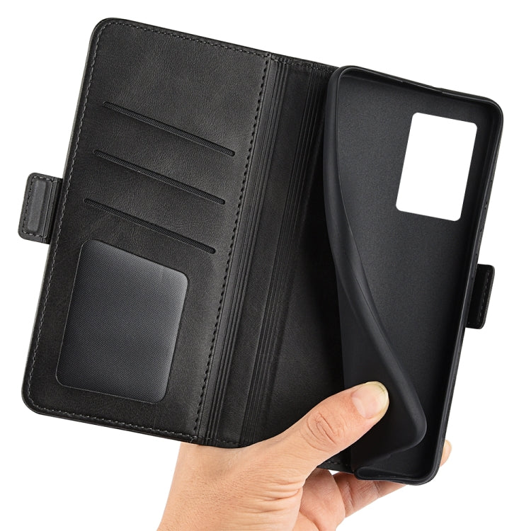 For OPPO A57 5G Dual-side Magnetic Buckle Flip Leather Phone Case