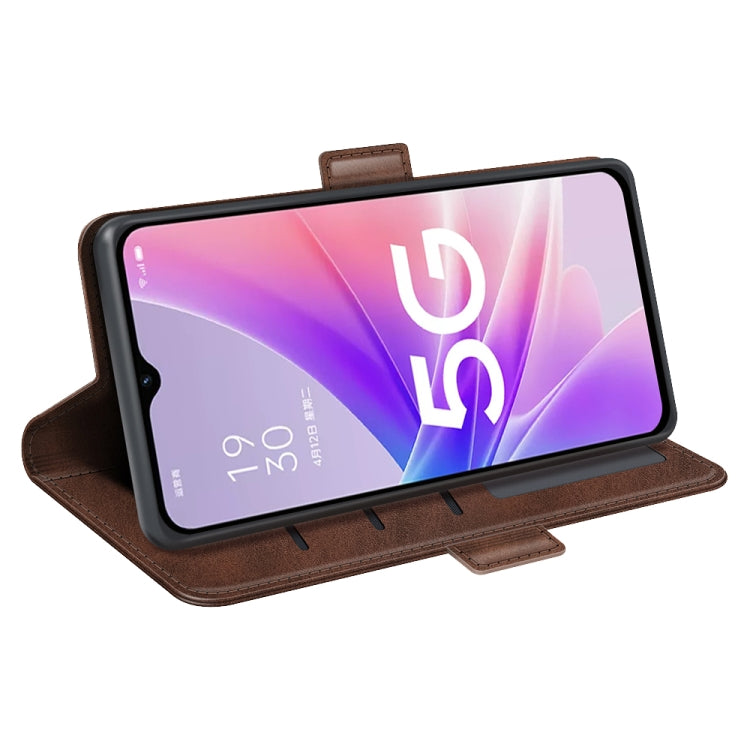 For OPPO A57 5G Dual-side Magnetic Buckle Flip Leather Phone Case