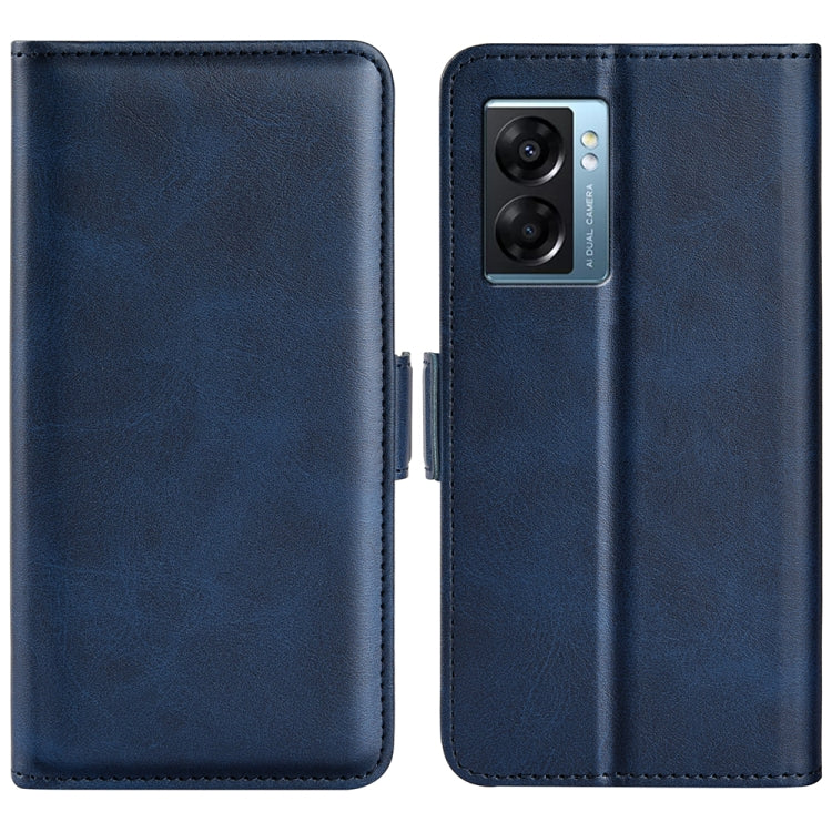 For OPPO A57 5G Dual-side Magnetic Buckle Flip Leather Phone Case