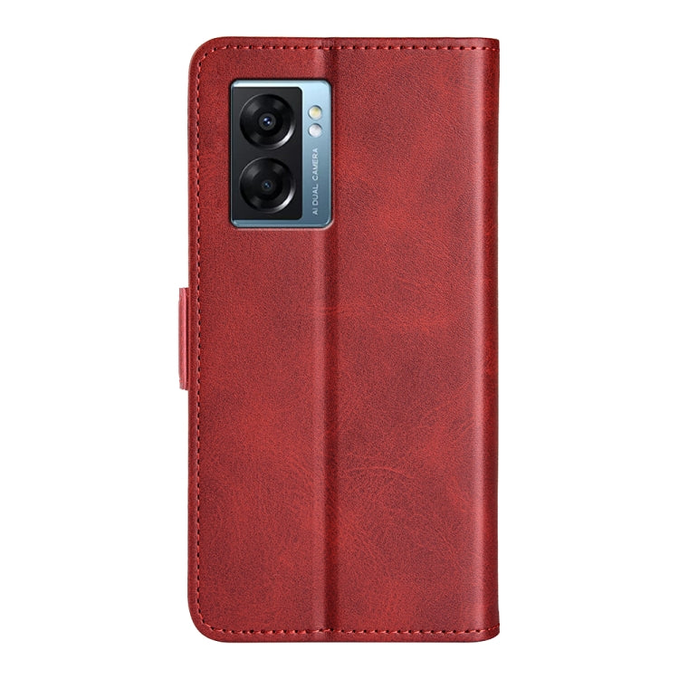 For OPPO A57 5G Dual-side Magnetic Buckle Flip Leather Phone Case