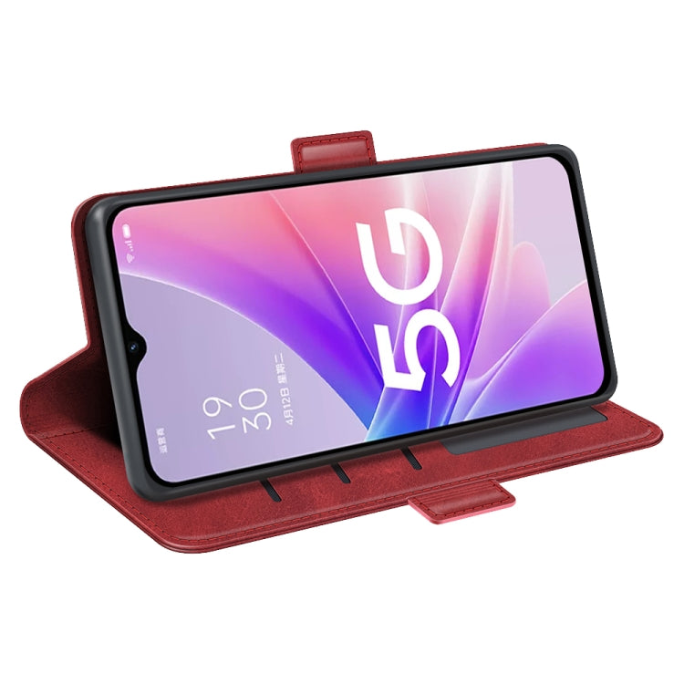 For OPPO A57 5G Dual-side Magnetic Buckle Flip Leather Phone Case